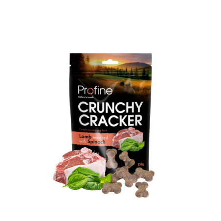 Crunchy Crackers - Lam met spinazie