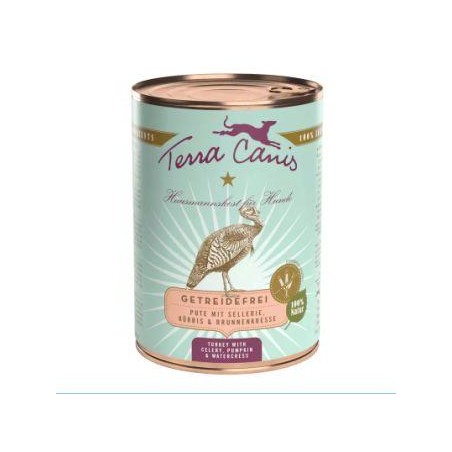 Terra Canis - graanvrij - Kalkoen met selderij, pompoen en waterkers