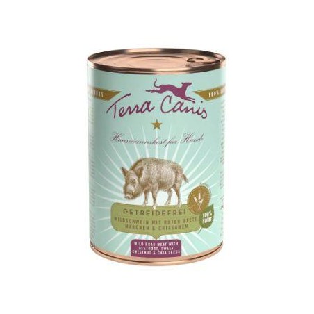 Terra Canis - Graanvrij - Wild zwijn met biet, kastanje en chiazaad