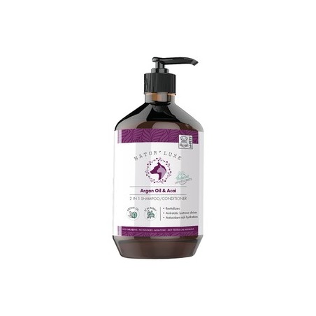 Natur'Luxe 2 in 1 shampoo en conditioner met arganolie en acai