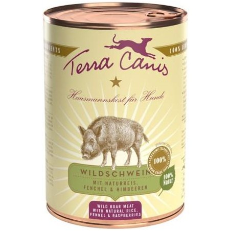Terra Canis - Classic - Wild zwijn met bruine rijst, venkel en frambozen